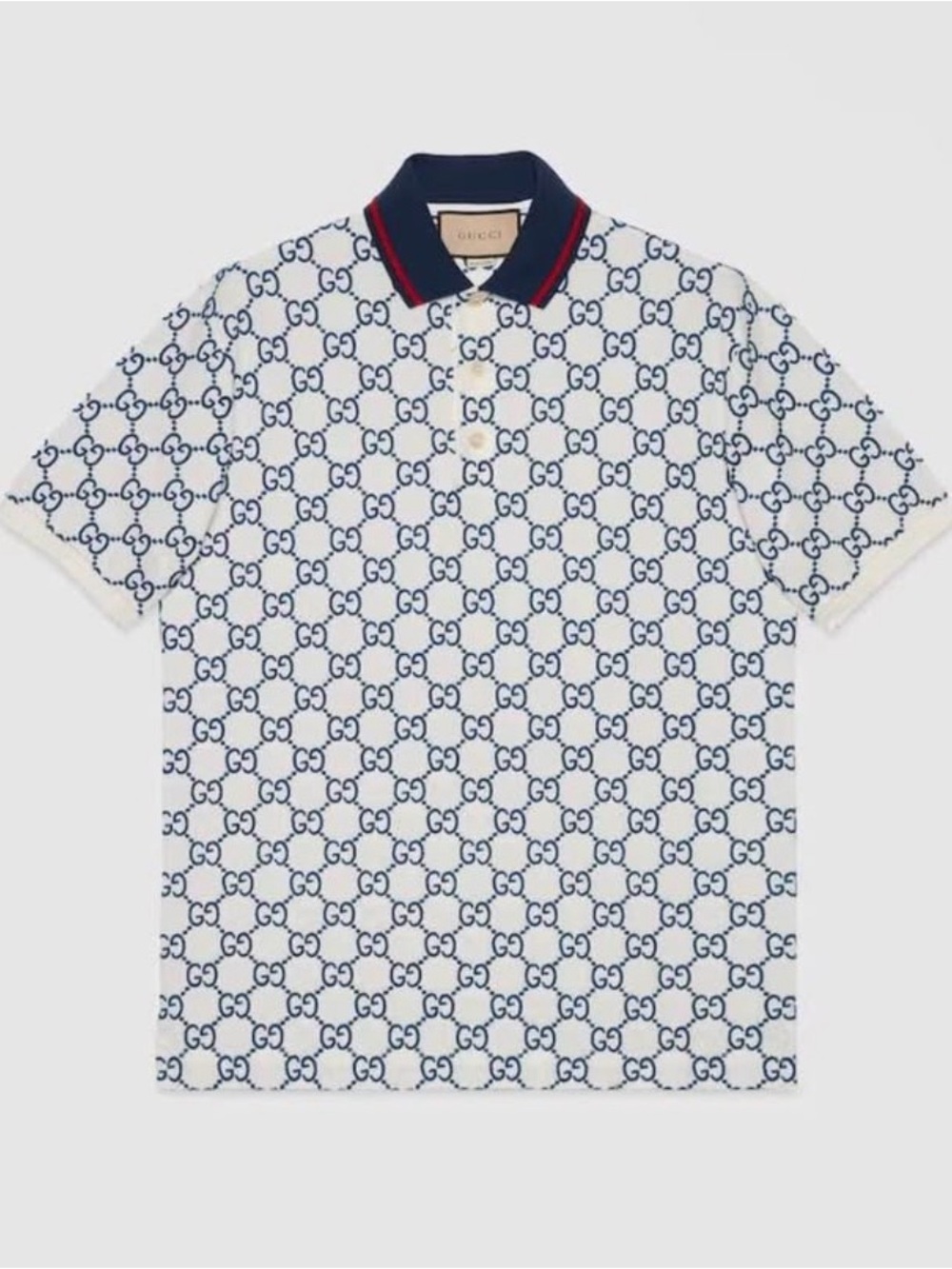 Gucci GG-Pattern Polo Shirt m